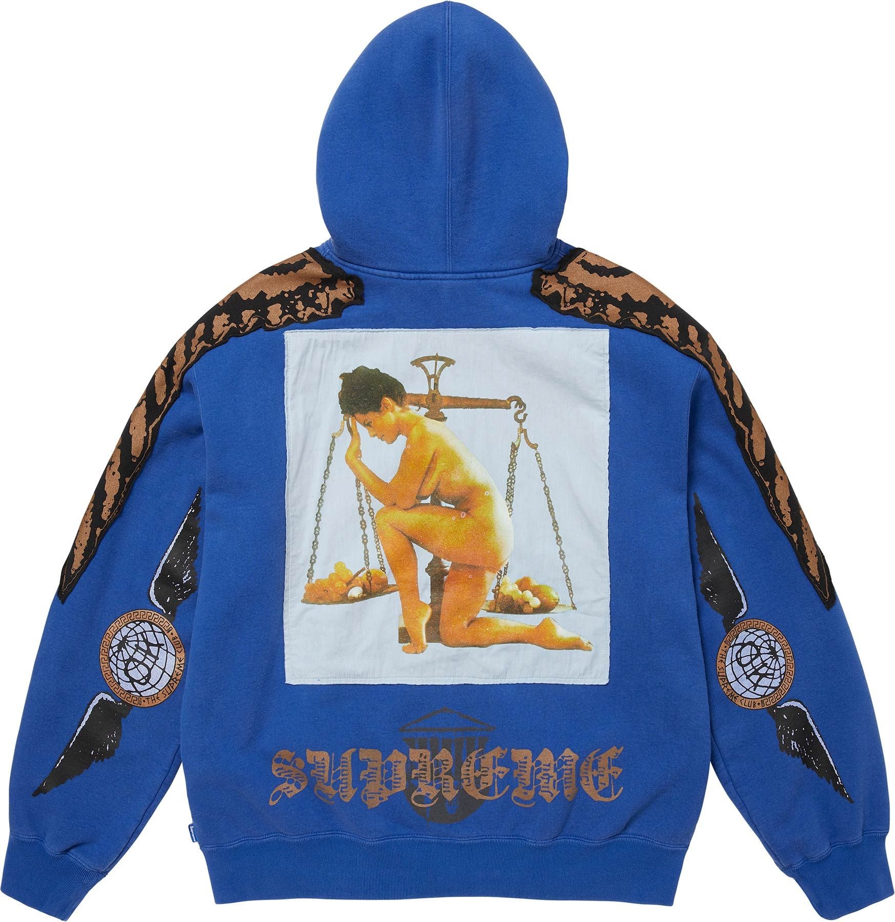 Wings Zip Up Hooded Sweatshirt view 8